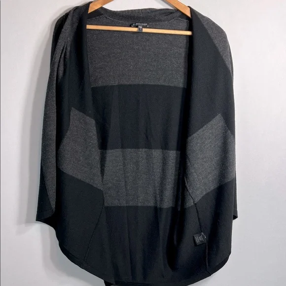 Eileen Fisher 100% Merino Wool Block Stripe Cardigan Sweater Size S - Picture 8 of 8